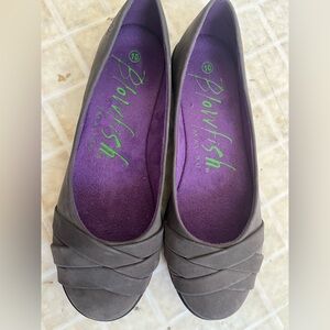 Blowfish Gray Slip-On Flats Size 10